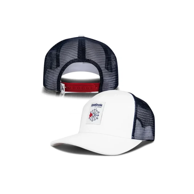 Casquette Trucker Vector avec patch tissé Casquette Trucker Vector avec patch tissé