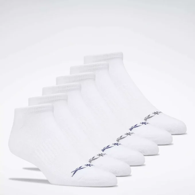 Chaussettes basses Reebok Basic pour homme, lot de 6 paires
