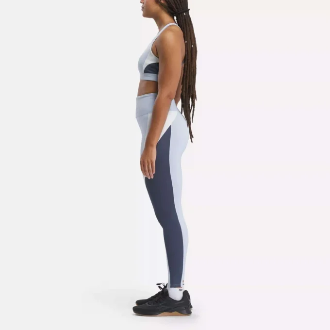 Leggings haute taille color block Lux pour femme