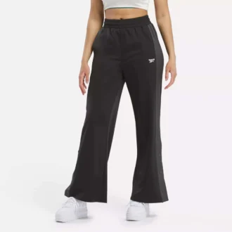Pantalon taille haute évasé pour femme