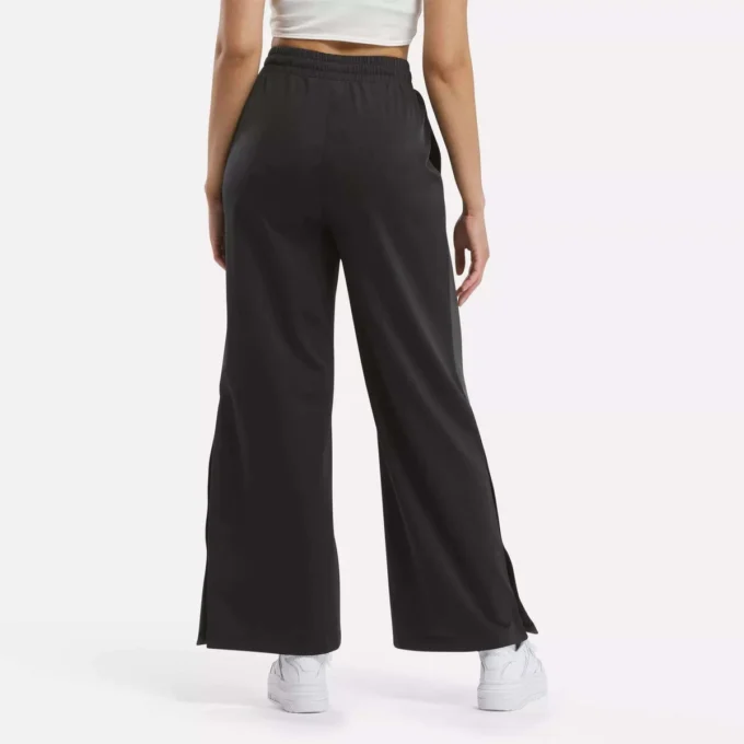 Pantalon taille haute évasé pour femme