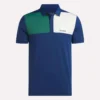 Polo à col collé Colorblock pour homme