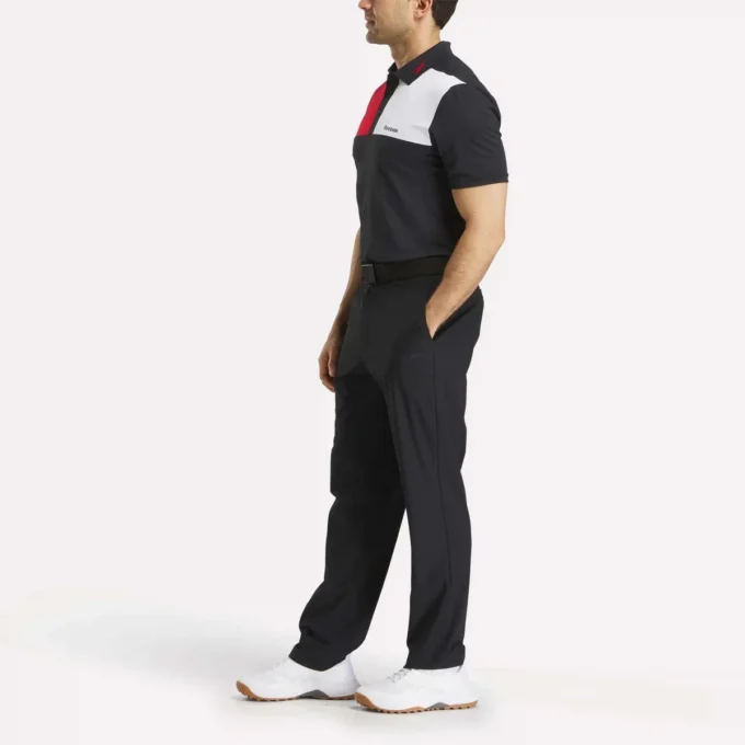 Polo à col collé Colorblock pour homme