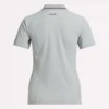 Polo de golf moulant à manches courtes et fermeture éclair pour femme Polo de golf moulant à manches courtes et fermeture éclair pour femme