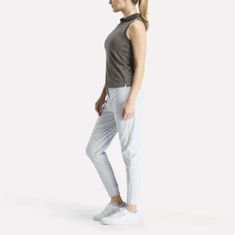 Polo de golf sans manches Vector Jacquard pour femme