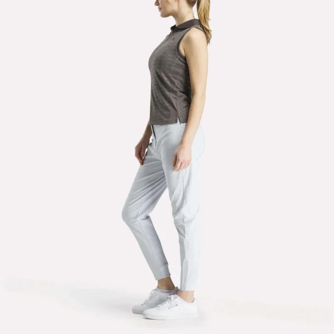 Polo de golf sans manches Vector Jacquard pour femme Polo de golf sans manches Vector Jacquard pour femme