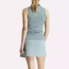 Polo de golf sans manches Vector Jacquard pour femme Polo de golf sans manches Vector Jacquard pour femme