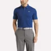 Polo à manches courtes en micro-piqué contrecollé pour homme