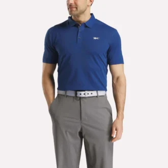 Polo à manches courtes en micro-piqué contrecollé pour homme