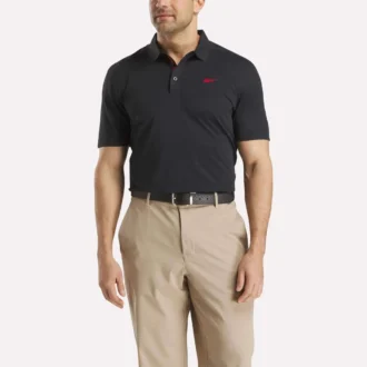 Polo à manches courtes en micro-piqué contrecollé pour homme