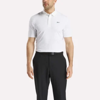 Polo à manches courtes en micro-piqué contrecollé pour homme