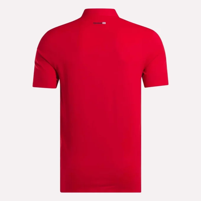 Polo à manches courtes en micro-piqué contrecollé pour homme