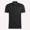 Polo à manches courtes en micro-piqué contrecollé pour homme