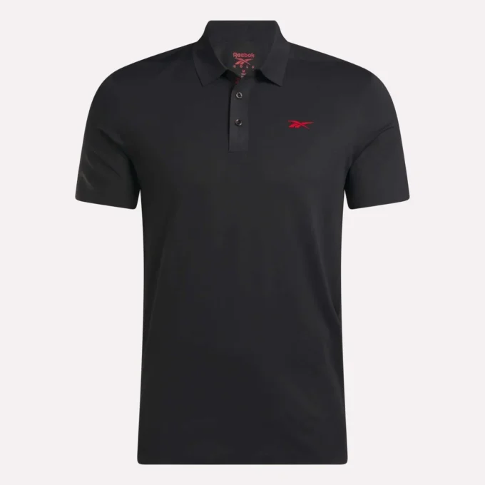 Polo à manches courtes en micro-piqué contrecollé pour homme