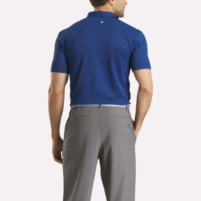 Polo à manches courtes en micro-piqué contrecollé pour homme