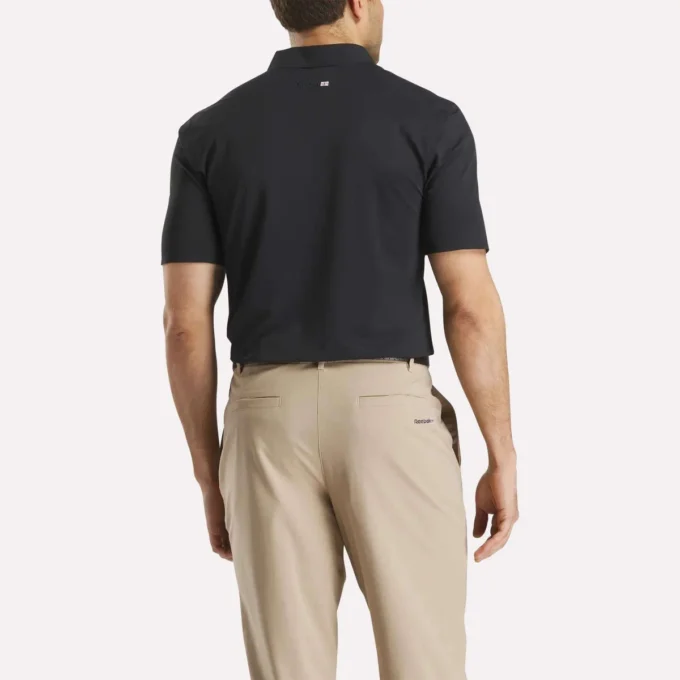 Polo à manches courtes en micro-piqué contrecollé pour homme