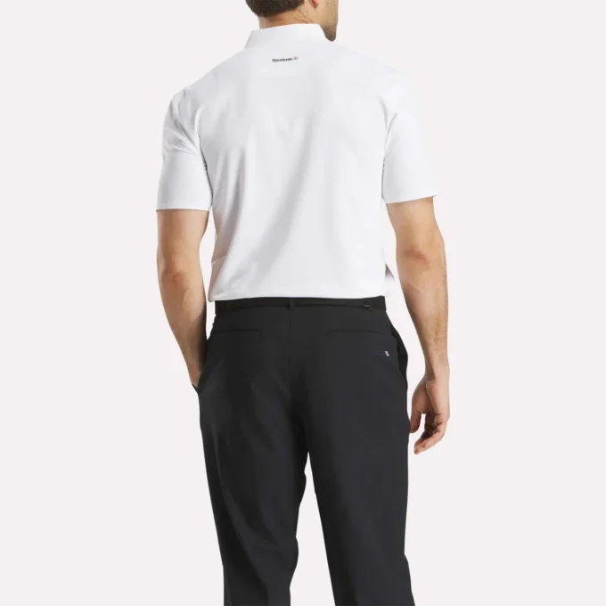 Polo à manches courtes en micro-piqué contrecollé pour homme