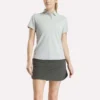 Polo à manches courtes et patte de boutonnage en piqué extensible pour femme