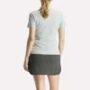 Polo à manches courtes et patte de boutonnage en piqué extensible pour femme