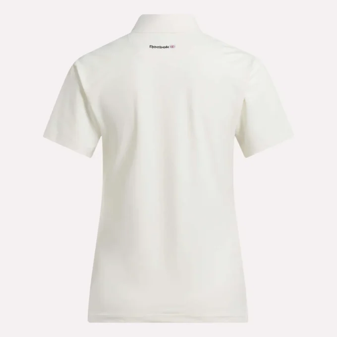 Polo à manches courtes et patte de boutonnage en piqué extensible pour femme