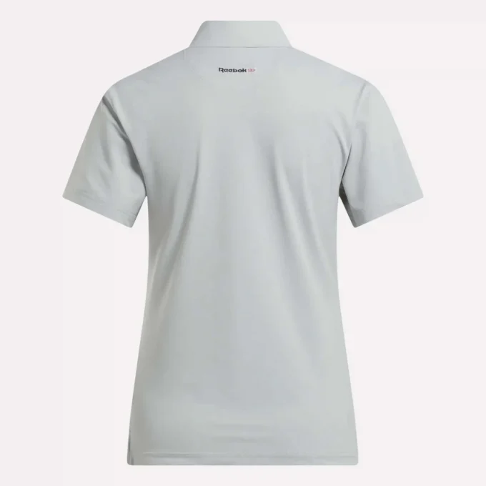 Polo à manches courtes et patte de boutonnage en piqué extensible pour femme