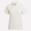 Polo à manches courtes et patte de boutonnage en piqué extensible pour femme