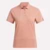 Polo à manches courtes et patte de boutonnage en piqué extensible pour femme Polo à manches courtes et patte de boutonnage en piqué extensible pour femme