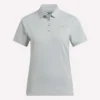 Polo à manches courtes et patte de boutonnage en piqué extensible pour femme