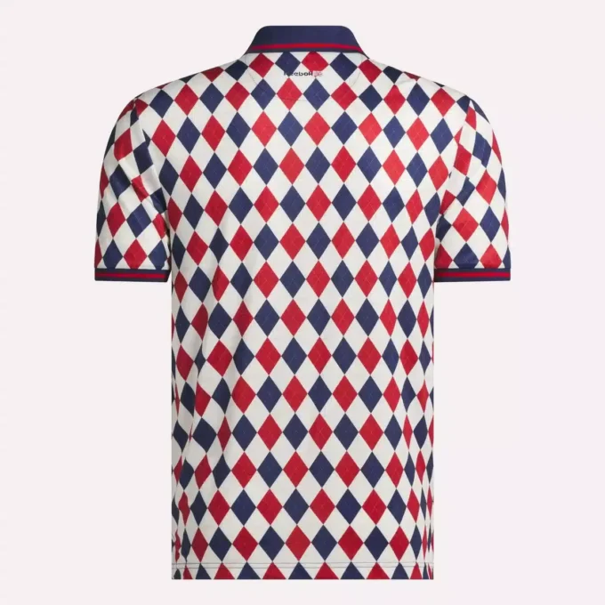 Polo à manches courtes Vector Argyle Print pour homme Polo à manches courtes Vector Argyle Print pour homme