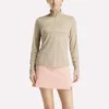 Pull de golf à manches longues et fermeture éclair 1/4 en jacquard Vector pour femmes Pull de golf à manches longues et fermeture éclair 1/4 en jacquard Vector pour femmes