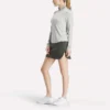 Pull de golf à manches longues et fermeture éclair 1/4 en jacquard Vector pour femmes