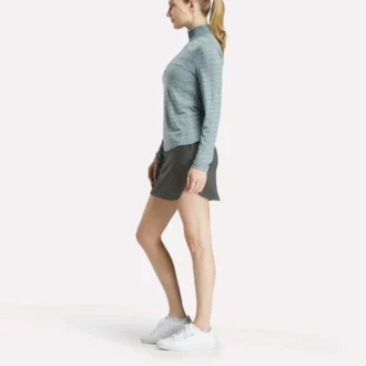 Pull de golf à manches longues et fermeture éclair 1/4 en jacquard Vector pour femmes