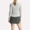 Pull de golf à manches longues et fermeture éclair 1/4 en jacquard Vector pour femmes