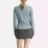 Pull de golf à manches longues et fermeture éclair 1/4 en jacquard Vector pour femmes Pull de golf à manches longues et fermeture éclair 1/4 en jacquard Vector pour femmes