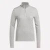 Pull de golf à manches longues et fermeture éclair 1/4 en jacquard Vector pour femmes