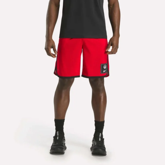 Short de basket-ball en maille pour homme