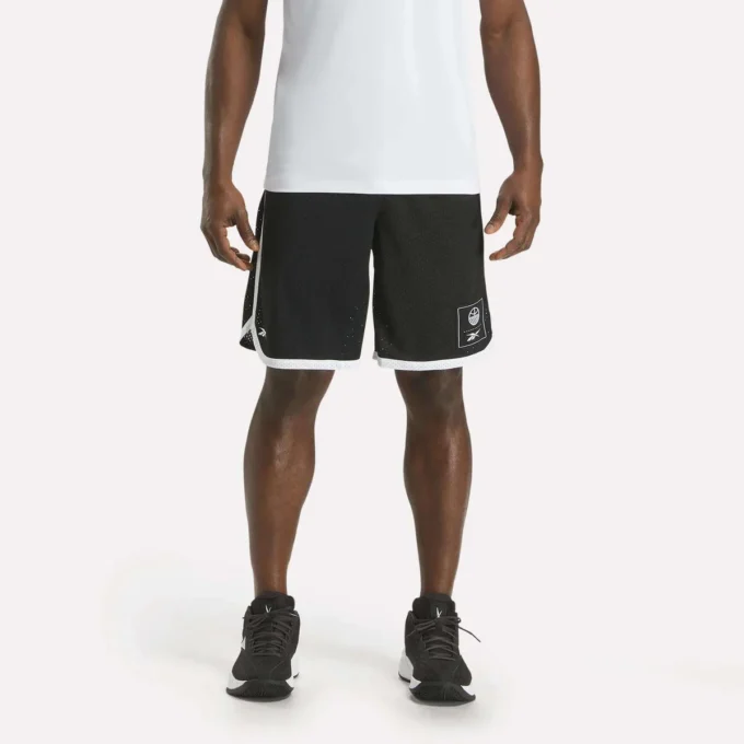 Short de basket-ball en maille pour homme
