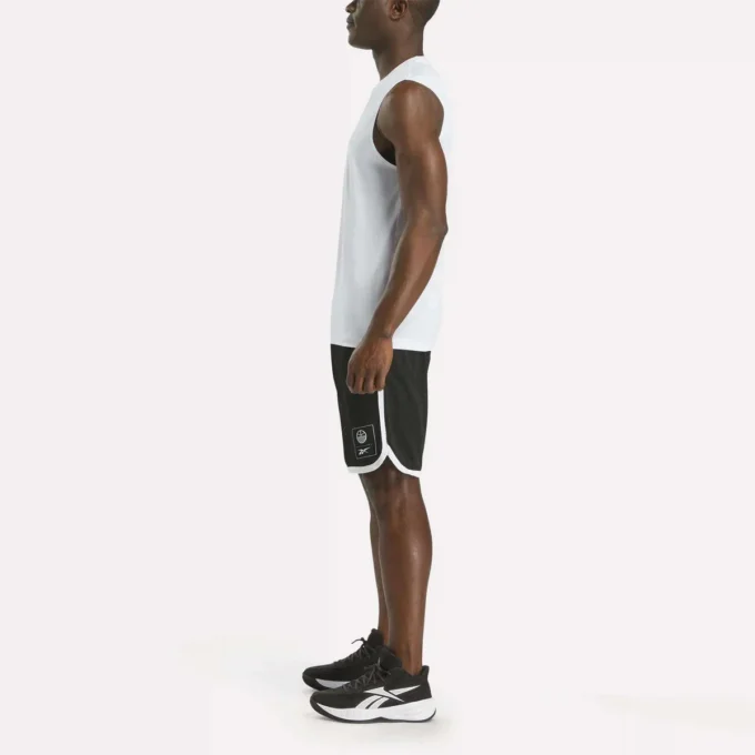 Short de basket-ball en maille pour homme