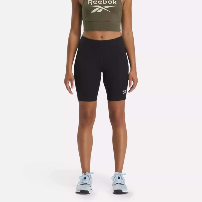 Short de cyclisme en coton Reebok Identity Small Logo pour femme, 18 cm Short de cyclisme en coton Reebok Identity Small Logo pour femme, 18 cm