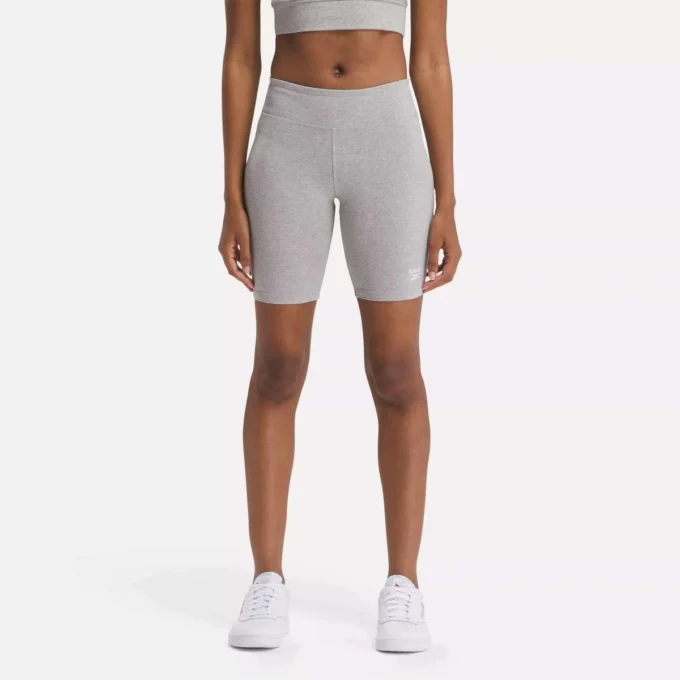 Short de cyclisme en coton Reebok Identity Small Logo pour femme, 18 cm Short de cyclisme en coton Reebok Identity Small Logo pour femme, 18 cm