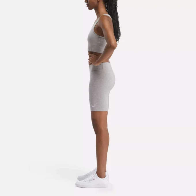 Short de cyclisme en coton Reebok Identity Small Logo pour femme, 18 cm Short de cyclisme en coton Reebok Identity Small Logo pour femme, 18 cm