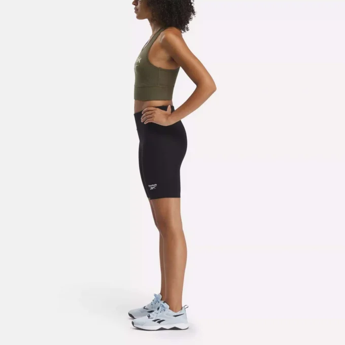 Short de cyclisme en coton Reebok Identity Small Logo pour femme, 18 cm Short de cyclisme en coton Reebok Identity Small Logo pour femme, 18 cm