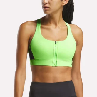 Soutien-gorge de sport à fermeture éclair sur le devant Lux pour femmes