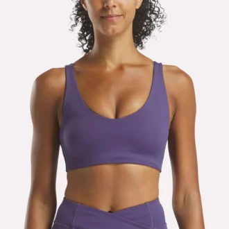 Soutien-gorge de yoga à encolure en V pour femme