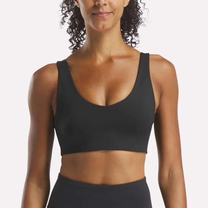 Soutien-gorge de yoga à encolure en V pour femme