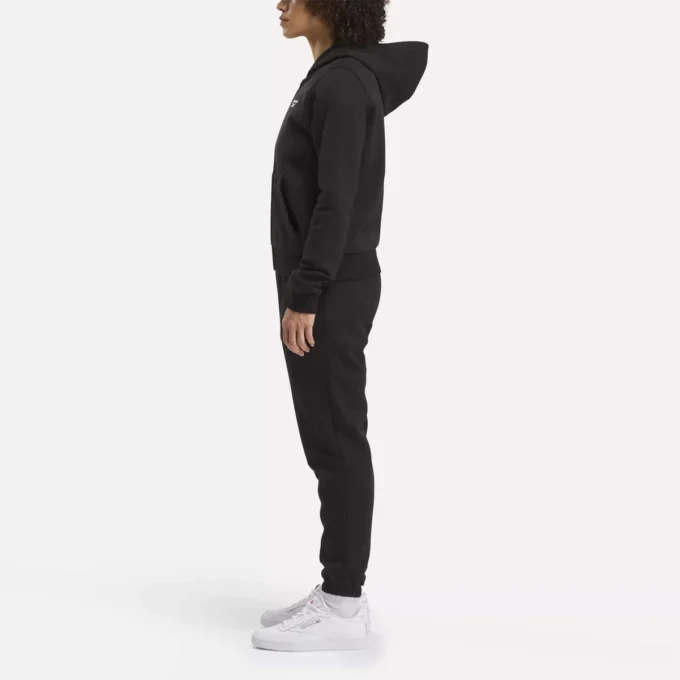Sweat à capuche zippé Reebok Identity Small Logo Fleece pour femme Sweat à capuche zippé Reebok Identity Small Logo Fleece pour femme