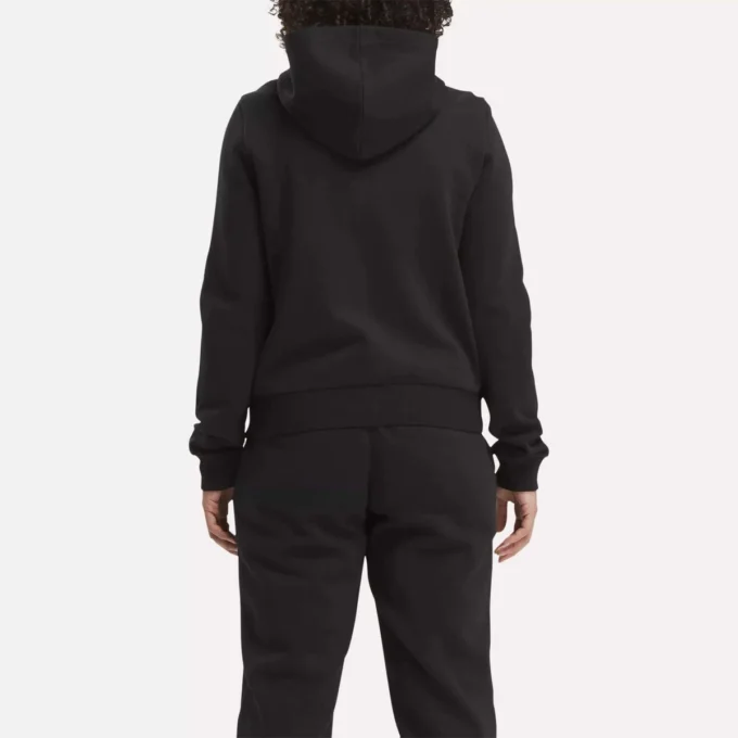 Sweat à capuche zippé Reebok Identity Small Logo Fleece pour femme Sweat à capuche zippé Reebok Identity Small Logo Fleece pour femme