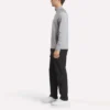 Sweat-shirt à fermeture éclair quart de longueur pour homme avec technologie Cationic Wicking