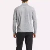 Sweat-shirt à fermeture éclair quart de longueur pour homme avec technologie Cationic Wicking