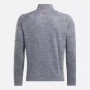 Sweat-shirt à fermeture éclair quart de longueur pour homme avec technologie Cationic Wicking